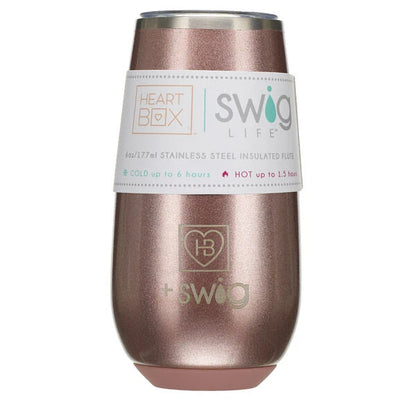 6 oz. HeartBox x Swig Life Stemless Flute | Build-A-Bear® - US 7590