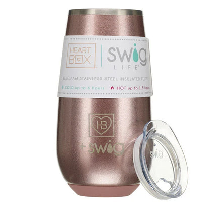 6 oz. HeartBox x Swig Life Stemless Flute | Build-A-Bear® - US 2841