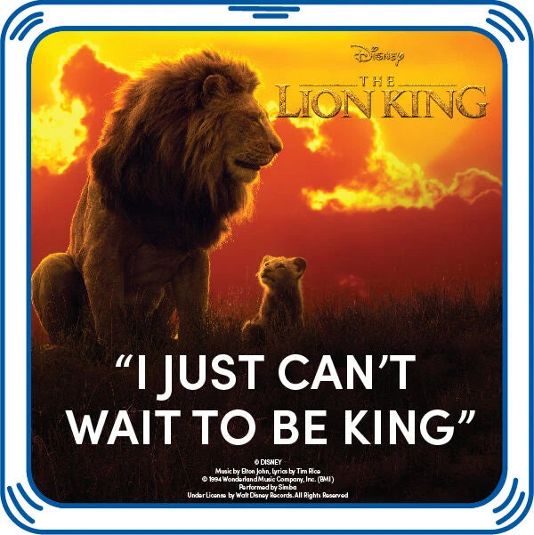 "I Just Can't Wait to Be King" Plush Toy Sound Chip | Build-A-Bear® - US 1551
