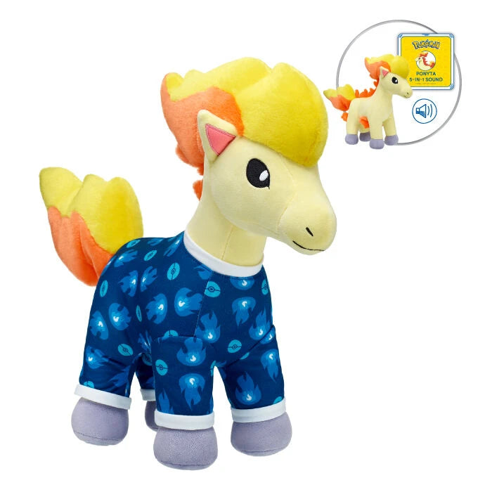Pokémon Ponyta Plush w/ 5-in-1 Sound | Build-A-Bear - US 8841