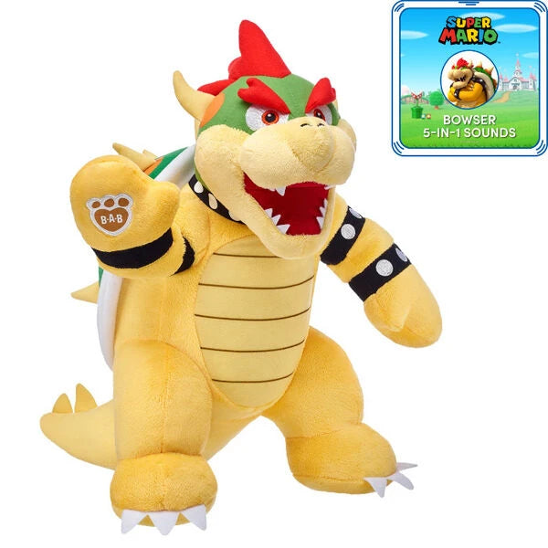 Super Mario Bowser Plush w/ 5-in-1 Sound | Build-A-Bear - US 5603
