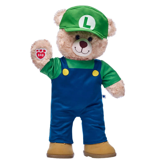 Super Mario Luigi Costume | Build-A-Bear - US 9088