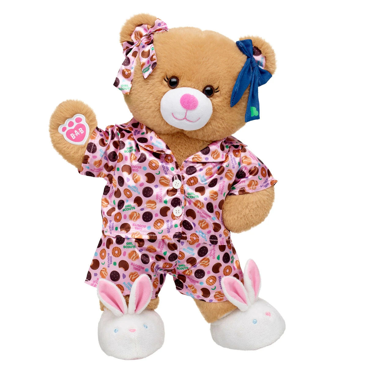 Girl Scout Cookie Teddy Bear Pajama Gift Set w/ Bows | BAB - US 6599
