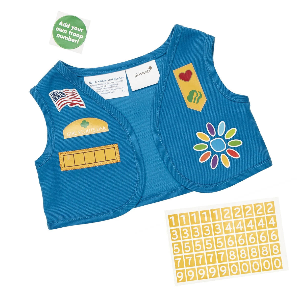 Girl Scout Daisy Uniform Vest for Stuffed Animals | Build-A-Bear® - US 5254