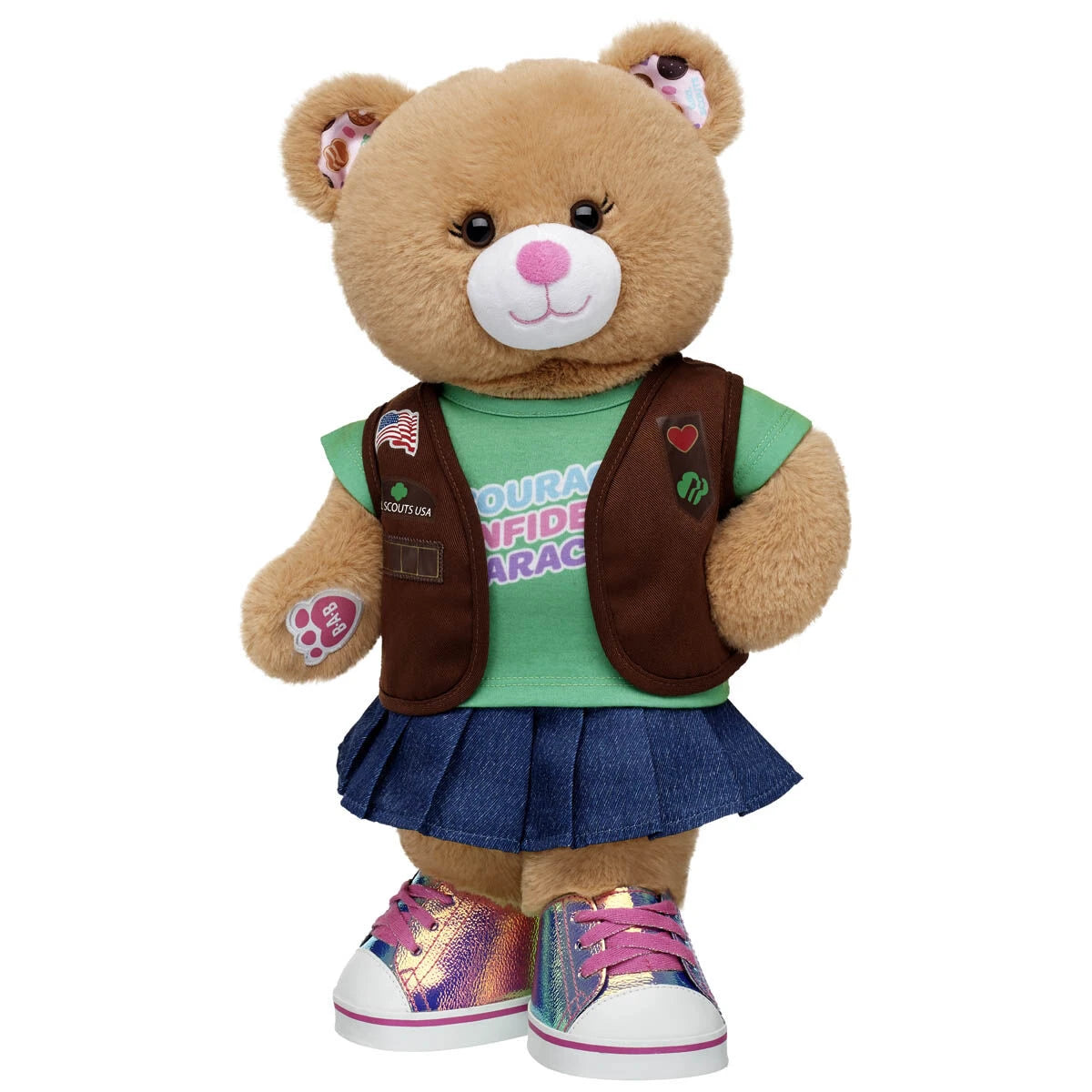 Girl Scout Cookie Teddy Bear Brownie Gift Set | BAB - US 2388