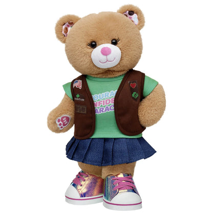 Girl Scout Cookie Teddy Bear Brownie Gift Set | BAB - US 9042