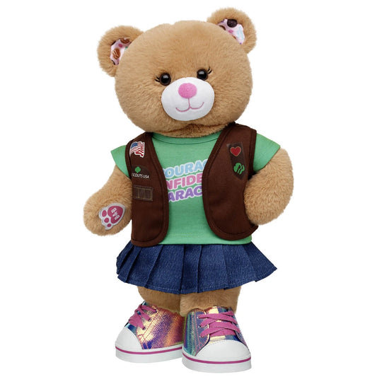Girl Scout Cookie Teddy Bear Brownie Gift Set | BAB - US 9042