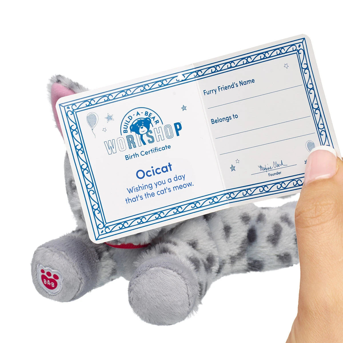 Build-A-Bear Mini Beans Promise Pets Ocicat Stuffed | BAB - US 5089