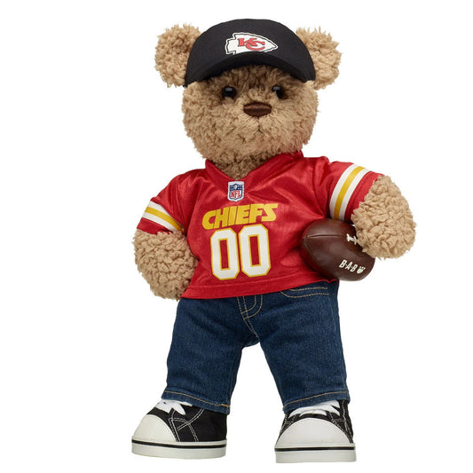 Kansas City Chiefs Timeless Teddy Bear Football Gift Set - US 7579