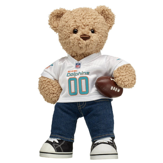 Miami Dolphins Timeless Teddy Bear Football Gift Set - US 8753