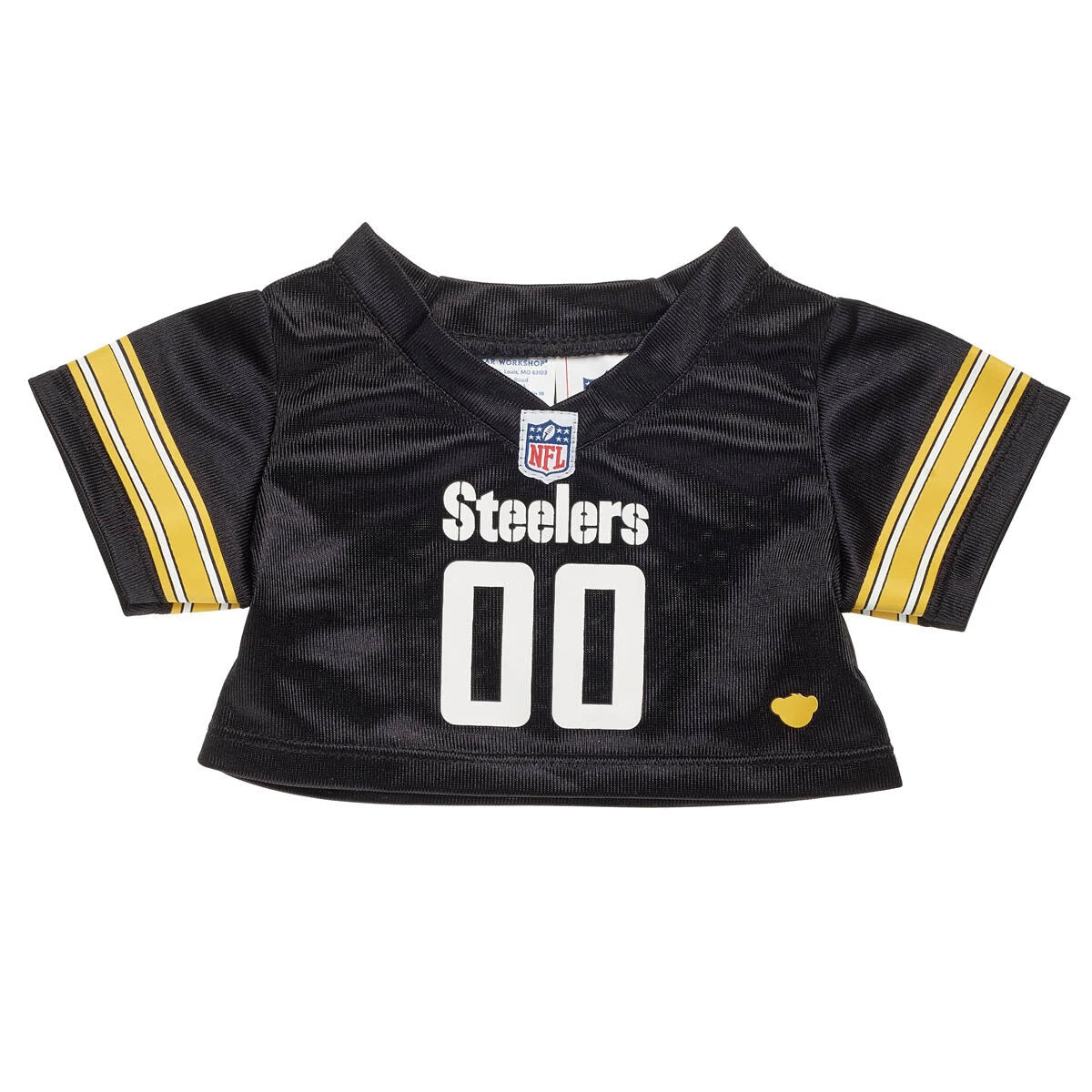 Pittsburgh Steelers Happy Hugs Teddy Bear Hat &amp; Football Set - US 5162