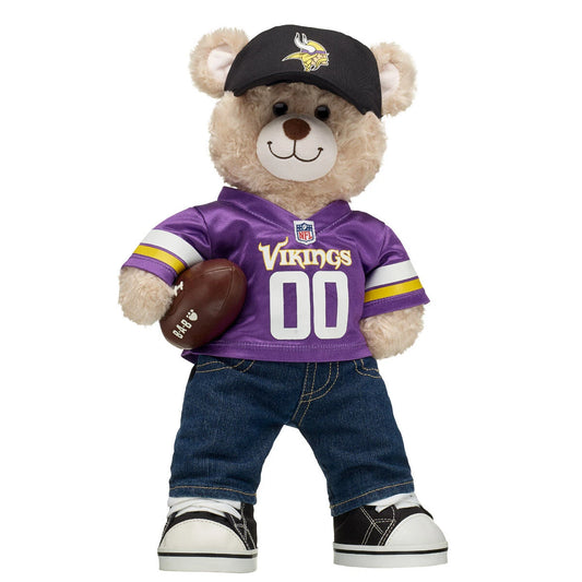 Minnesota Vikings Happy Hugs Teddy Bear Football Gift Set - US 5506
