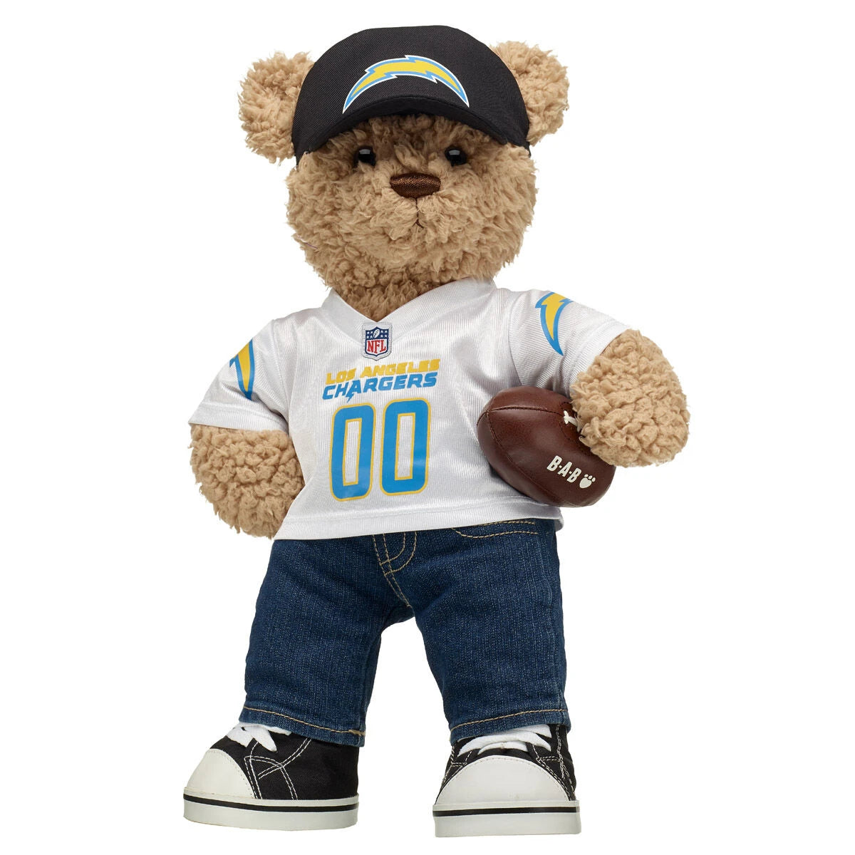Los Angeles Chargers Timeless Teddy Bear Football Gift Set - US 8468