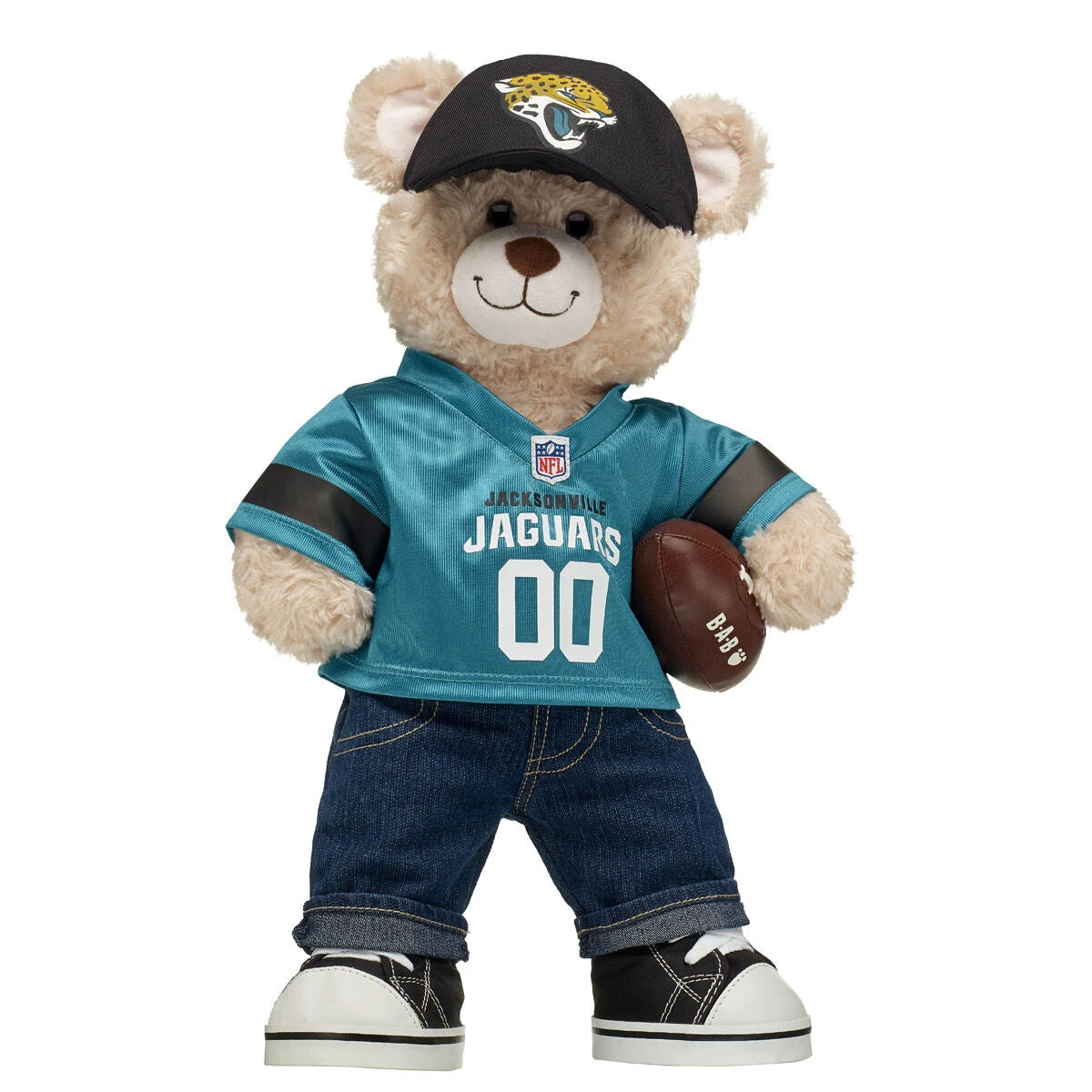 Jacksonville Jaguars Happy Hugs Football Teddy Bear Gift Set - US 5551