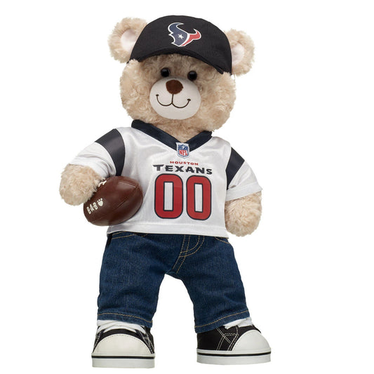 Houston Texans Fan Hat &amp; Football Happy Hugs Bear Gift Set - US 9126