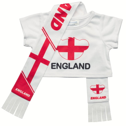 England Scarf &amp; T-Shirt Set | Build-A-Bear - US 4320