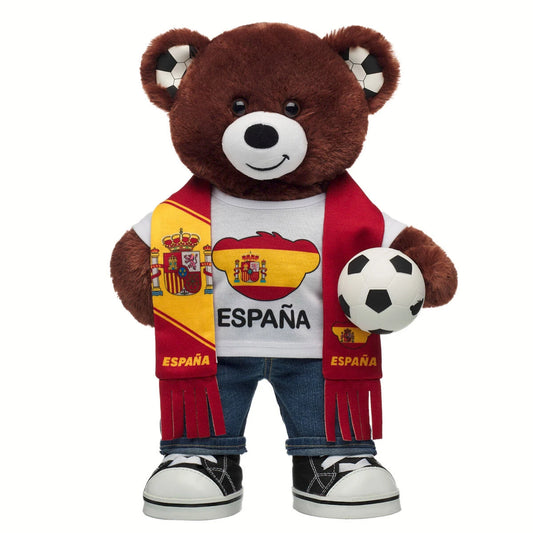 Let's Goal Bear Spain Gift Set | Build-A-Bear - US 8230