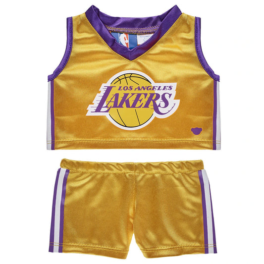 Los Angeles Lakers Uniform 2 pc. for Stuffed Animals | Build-A-Bear® - US 5516