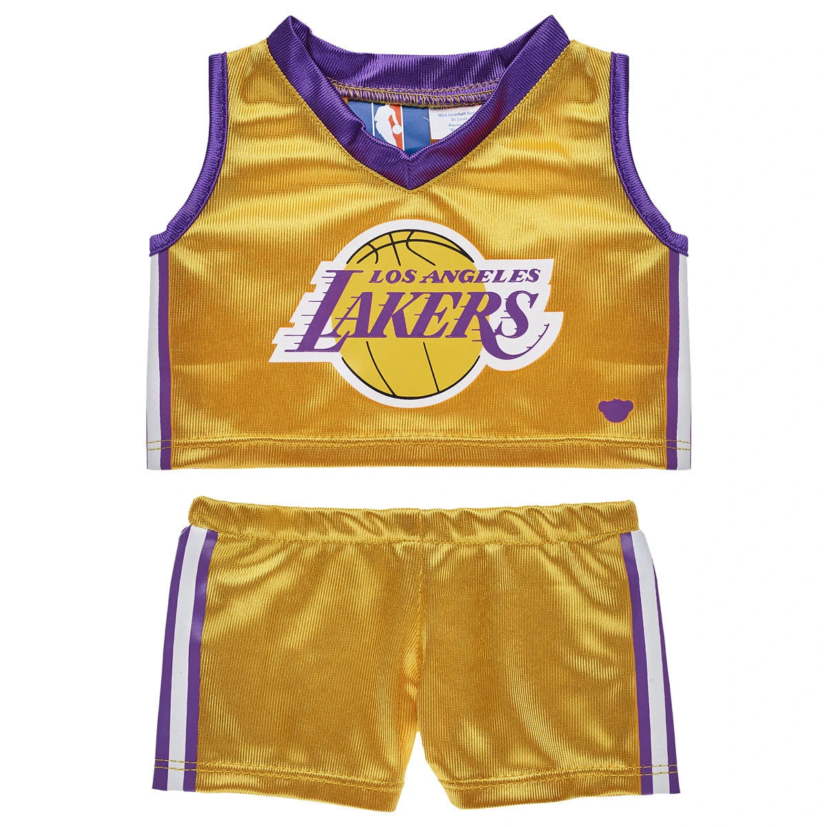 Los Angeles Lakers Happy Hugs Teddy Bear Basketball Gift Set | Build-A-Bear® - US 7218