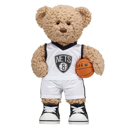 Brooklyn Nets Timeless Teddy Bear Basketball Gift Set | Build-A-Bear® - US 1884