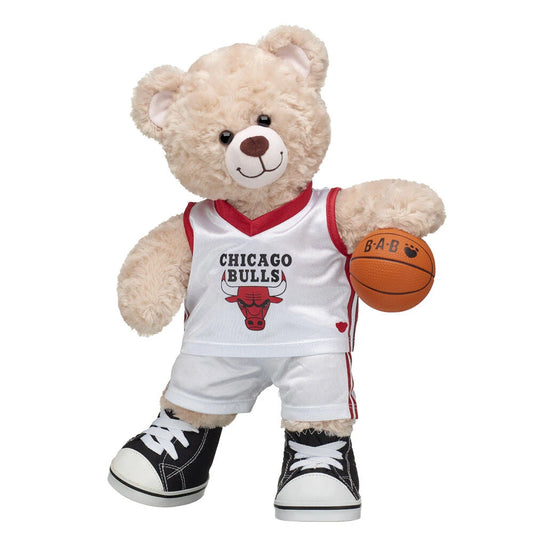 Chicago Bulls Happy Hugs Teddy Bear Basketball Gift Set | Build-A-Bear® - US 6070