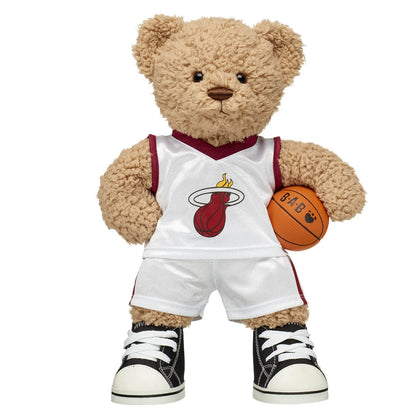 Teddy Bear Miami Heat Basketball Gift Set | Build-A-Bear® - US 2238