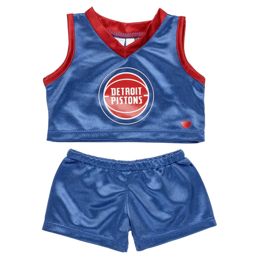 Detroit Pistons Uniform 2 pc. for Plush Toys | Build-A-Bear® - US 8287