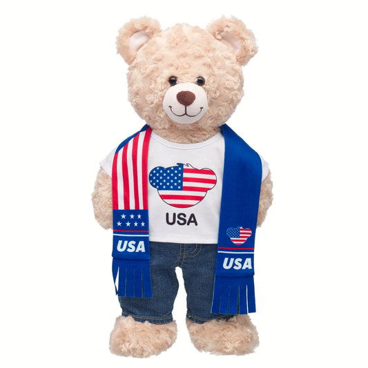 USA Scarf &amp; T-Shirt Set | Build-A-Bear - US 9859