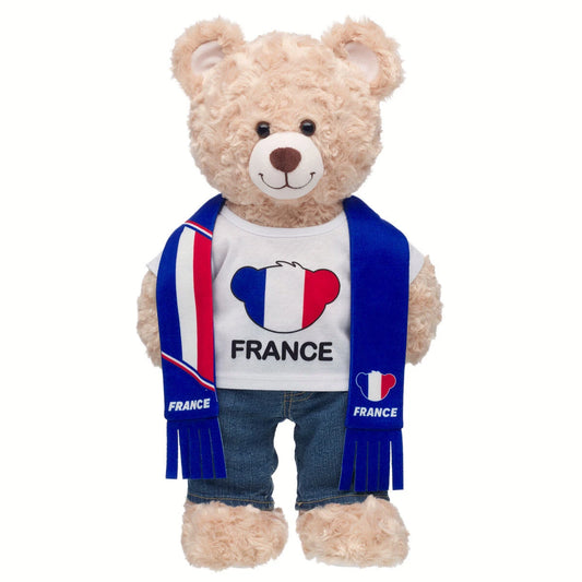 France Scarf &amp; T-Shirt Set | Build-A-Bear - US 3489