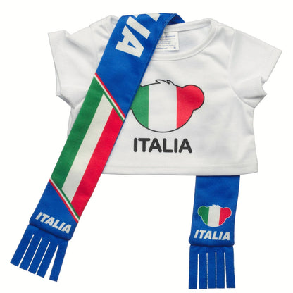 Italy Scarf &amp; T-Shirt Set | Build-A-Bear - US 1469