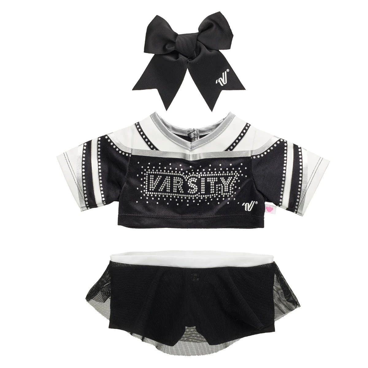 Varsity Spirit All-Star Black Cheer Uniform | Build-A-Bear® - US 9153