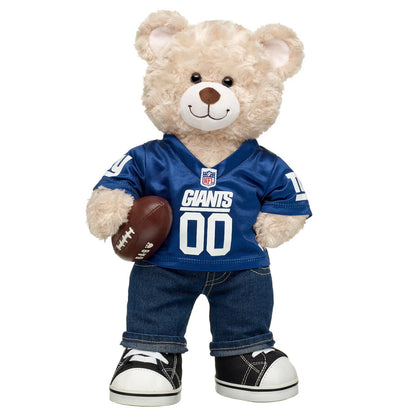 Happy Hugs Teddy Football New York Giants Gift Set | Build-A-Bear® - US 2538