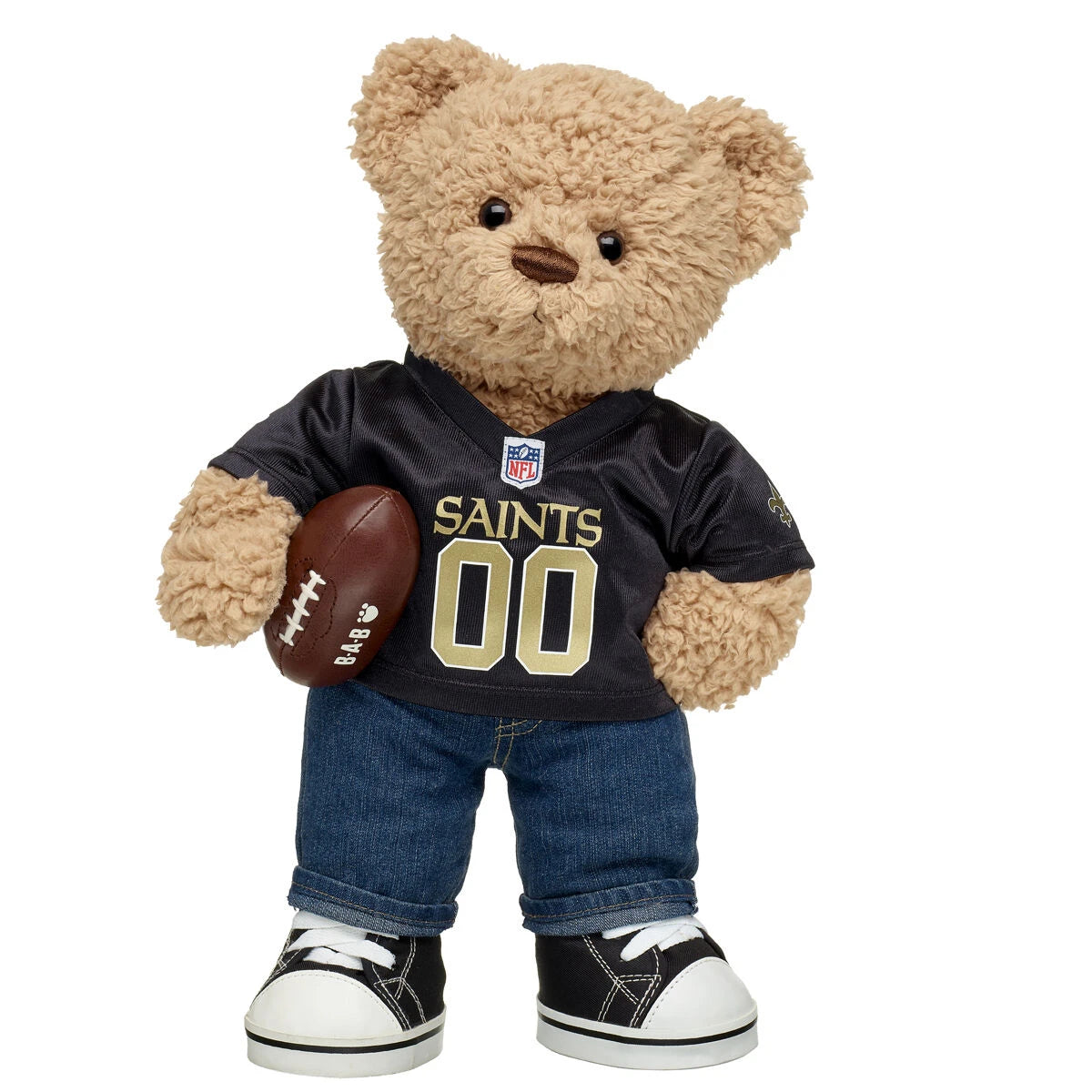 Timeless Teddy Football New Orleans Saints Gift Set | Build-A-Bear® - US 4742