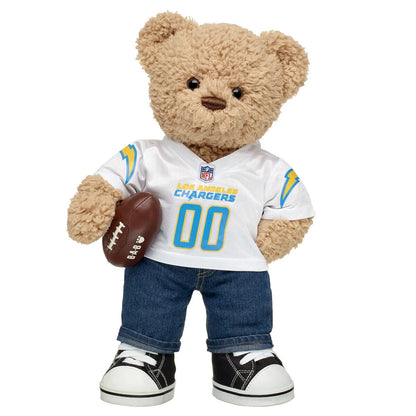 Timeless Teddy Football Los Angeles Chargers Gift Set | Build-A-Bear® - US 8236