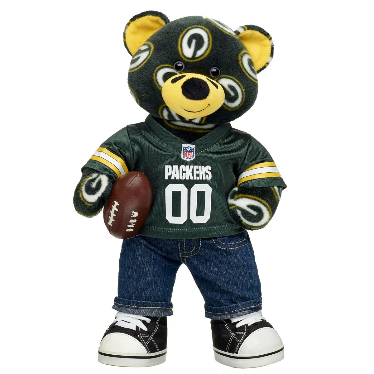 Football Bear Green Bay Packers Gift Set | Build-A-Bear® - US 2555