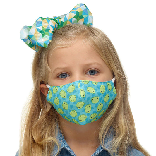 Child-Size Spring Green Frog Face Mask | Build-A-Bear® - US 8874
