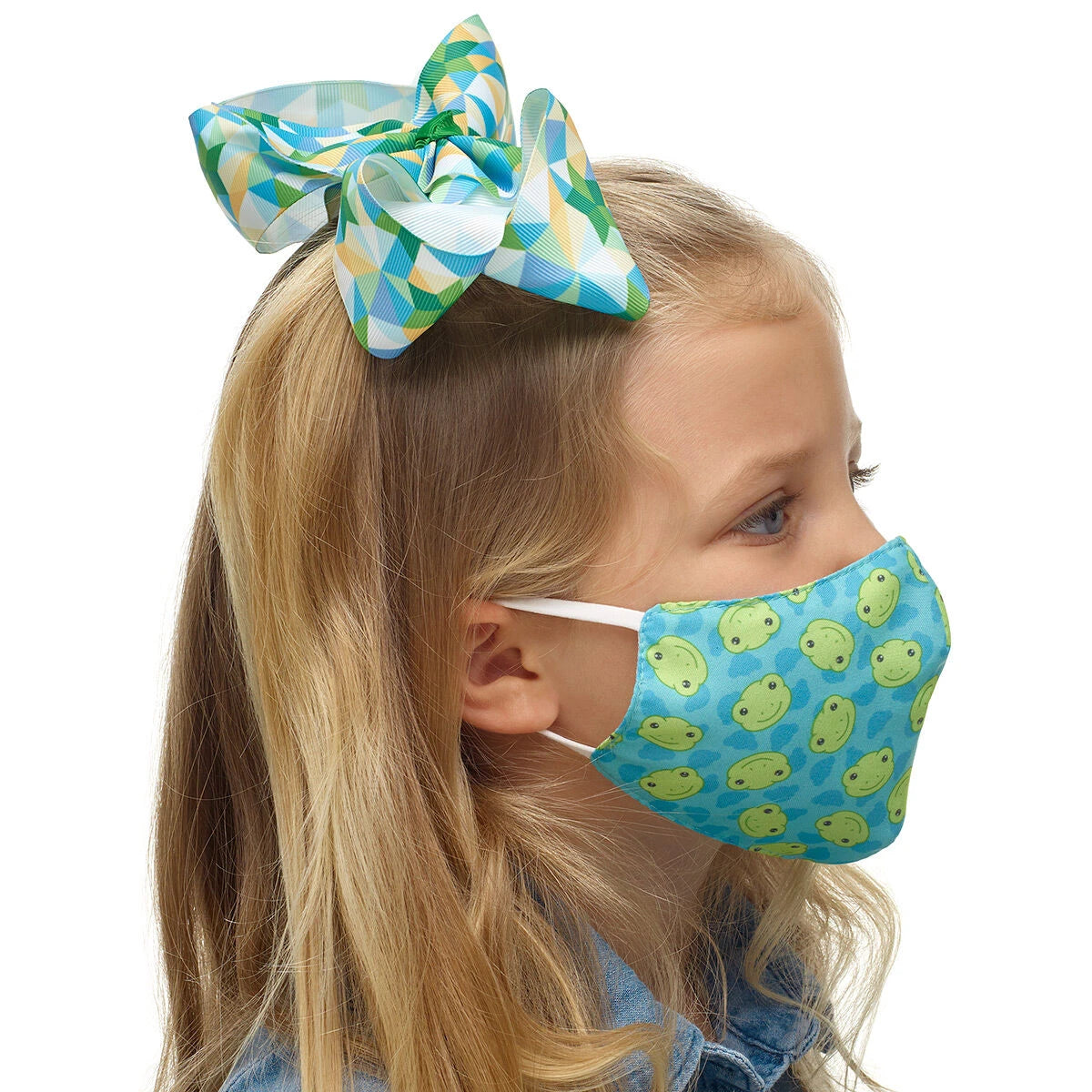 Child-Size Spring Green Frog Face Mask | Build-A-Bear® - US 8874
