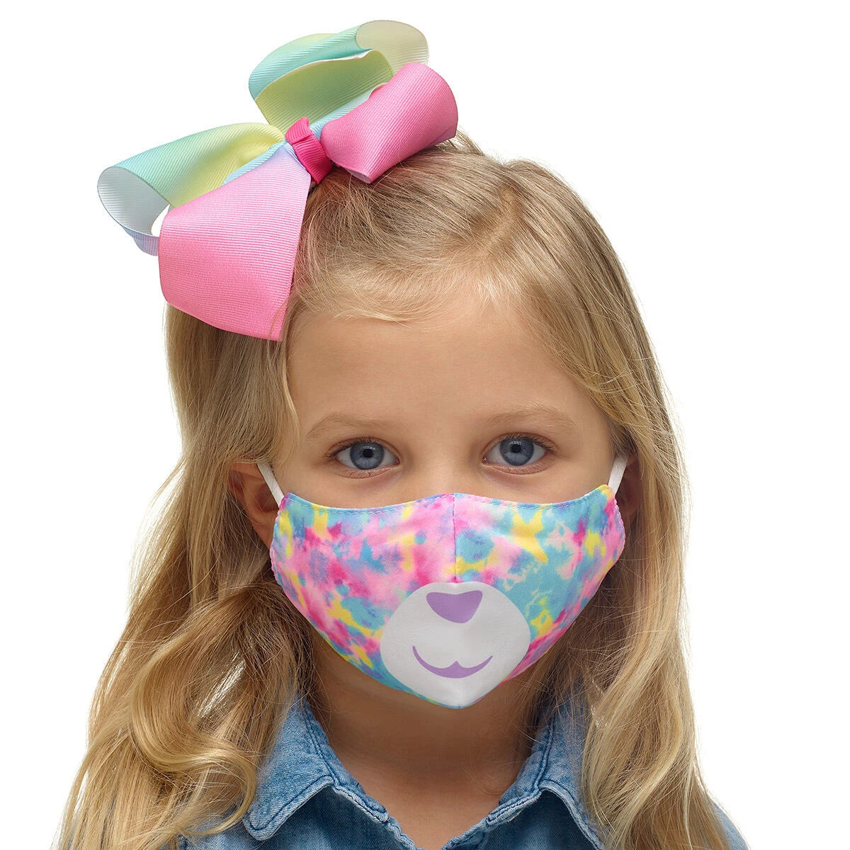 Child-Size Tie-Dye Bear Face Mask | Build-A-Bear® - US 3212