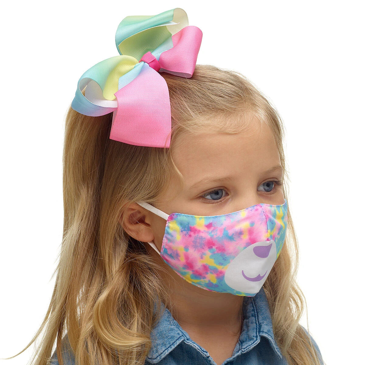 Child-Size Tie-Dye Bear Face Mask | Build-A-Bear® - US 3212