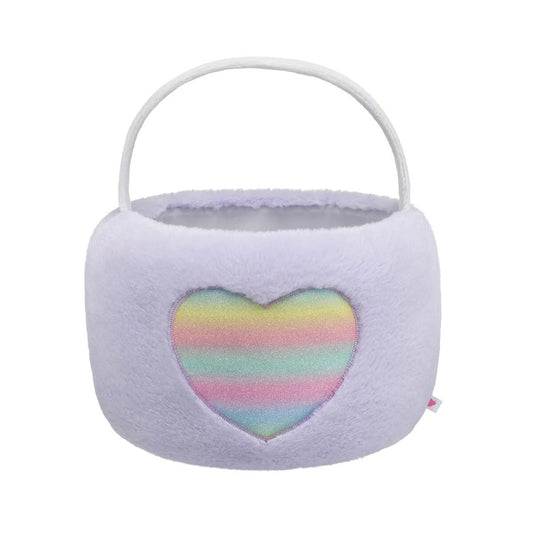 Purple Pastel Heart Easter Basket for Stuffed Animals | Build-A-Bear® - US 2512