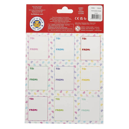 Valentine's Day Tear &amp; Share Sticker Set | Build-A-Bear® - US 8151