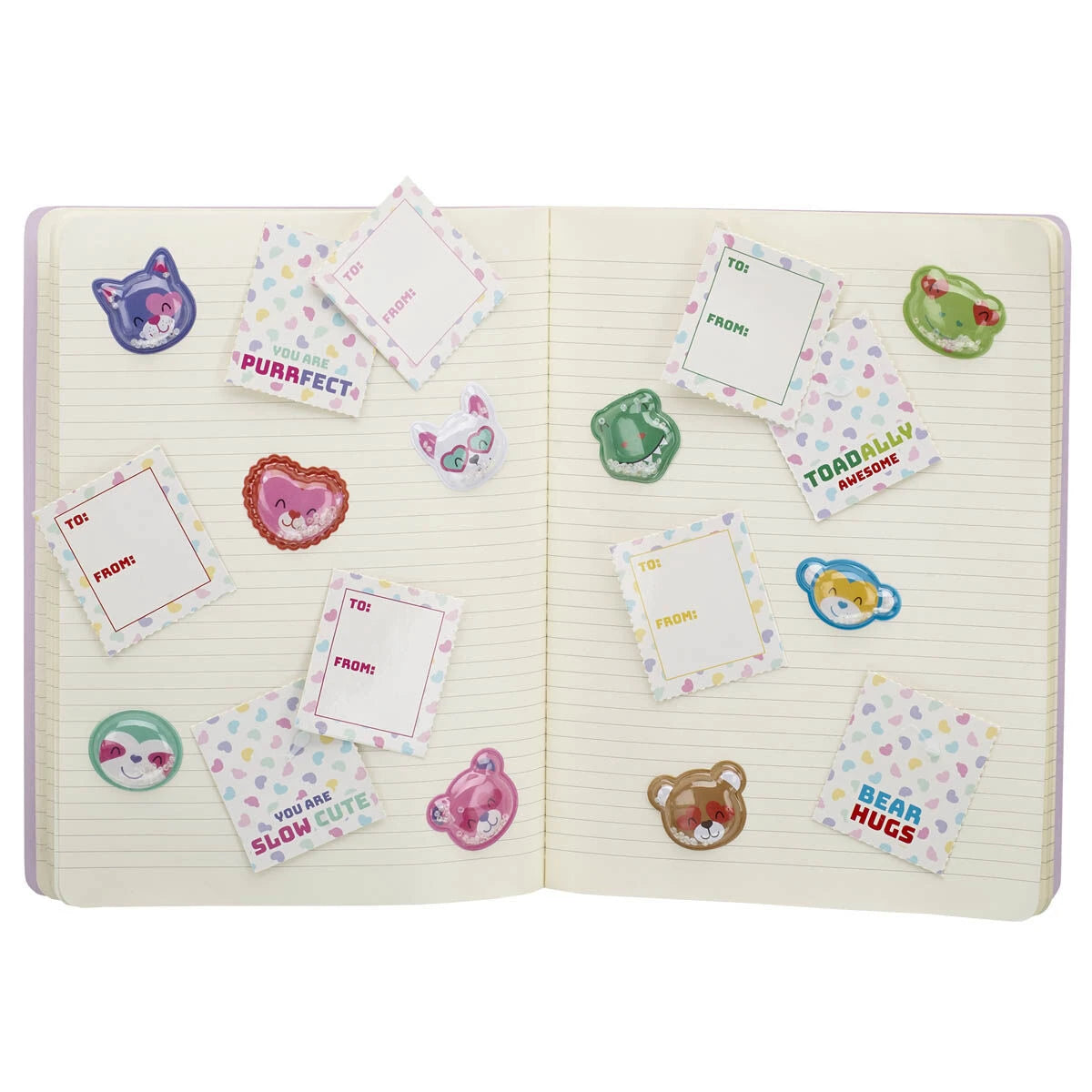 Valentine's Day Tear &amp; Share Sticker Set | Build-A-Bear® - US 8151