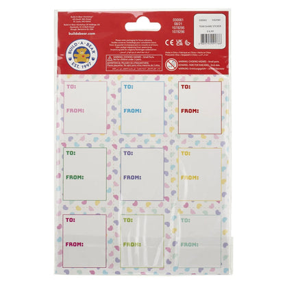 Valentine's Day Tear &amp; Share Sticker Set | Build-A-Bear® - US 8151