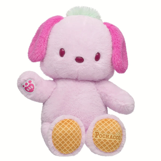 Sanrio Hello Kitty & Friends Strawberry Ice Ice Cream Pochacco Plush | Build-A-Bear - US 2147