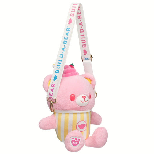 Strawberry Lemonade Bear Slushie Plushie w/ Carrying | BAB - US 3098