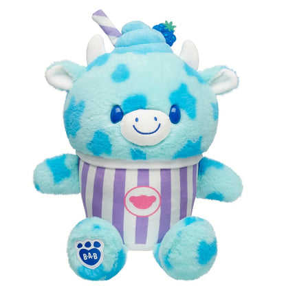 Blue Raspberry Cow Slushie Plushie w/ Lei Necklace | BAB - US 9710