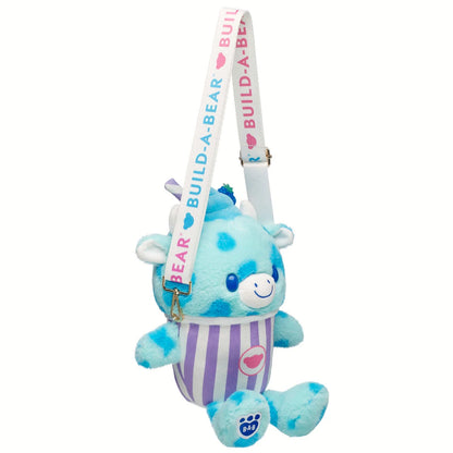 Blue Raspberry Cow Slushie Plushie w/ Carrying Strap | BAB - US 1264
