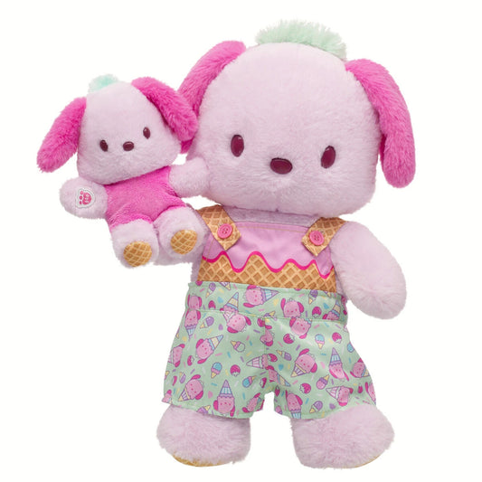 Sanrio Hello Kitty &amp; Friends Strawberry Ice Ice Cream Pochacco Plush | Build-A-Bear - US 7197