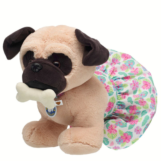 Promise Pets Pug Tropical Gift Set with Bone | Build-A-Bear - US 4074