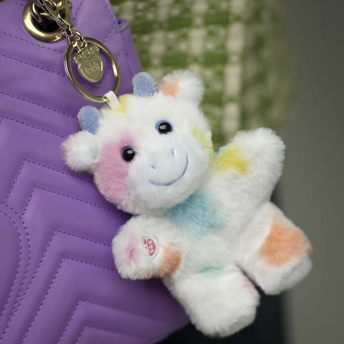Colorful Splatter Cow Plush Bag Charm | Build-A-Bear - US 7026